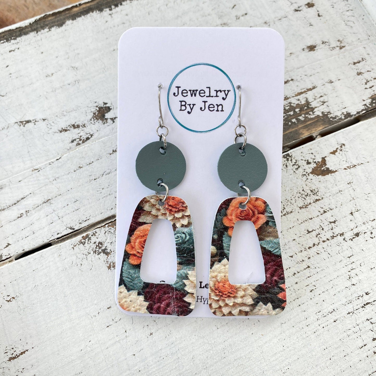 Trixie Earrings: Autumn Array of Flowers - Holden Hearts