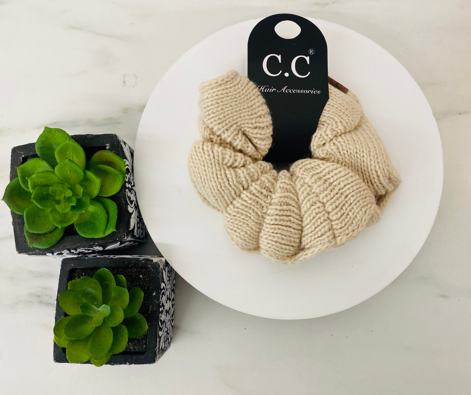 C.C Knit Scrunchie