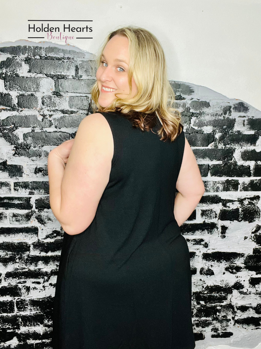 Black Night On the Town Swing Dress - Holden Hearts