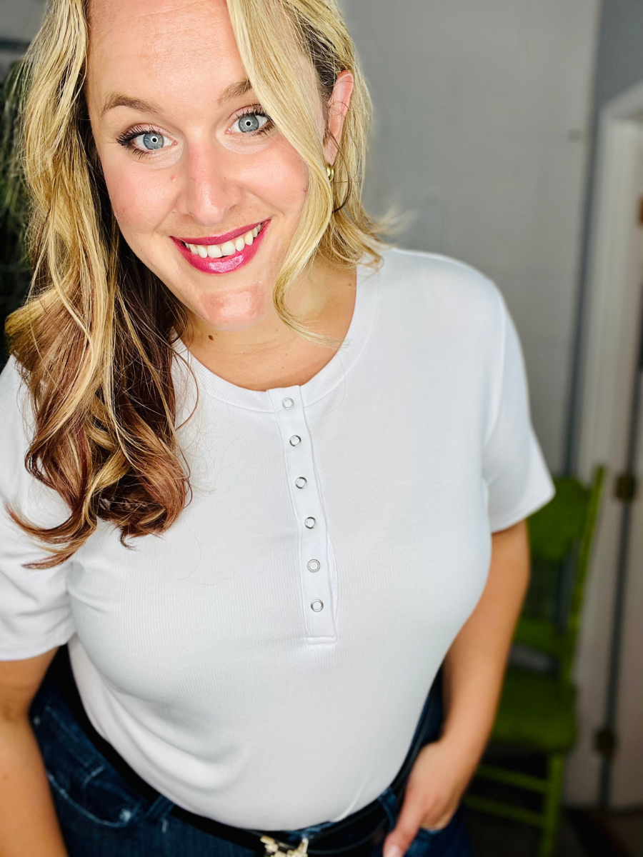 Brinley Button Top - Holden Hearts