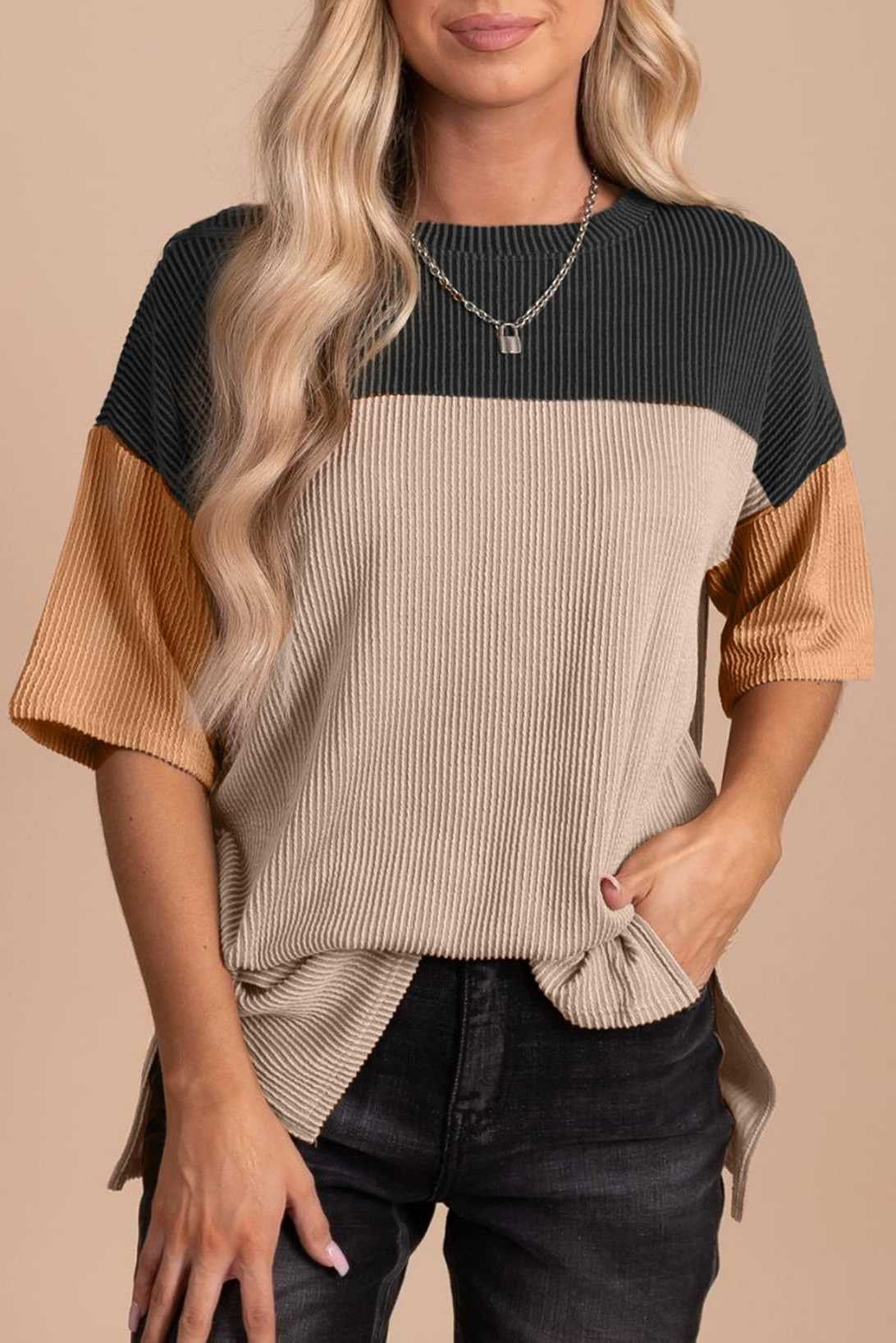 Downtown Love Color Block Top - Holden Hearts