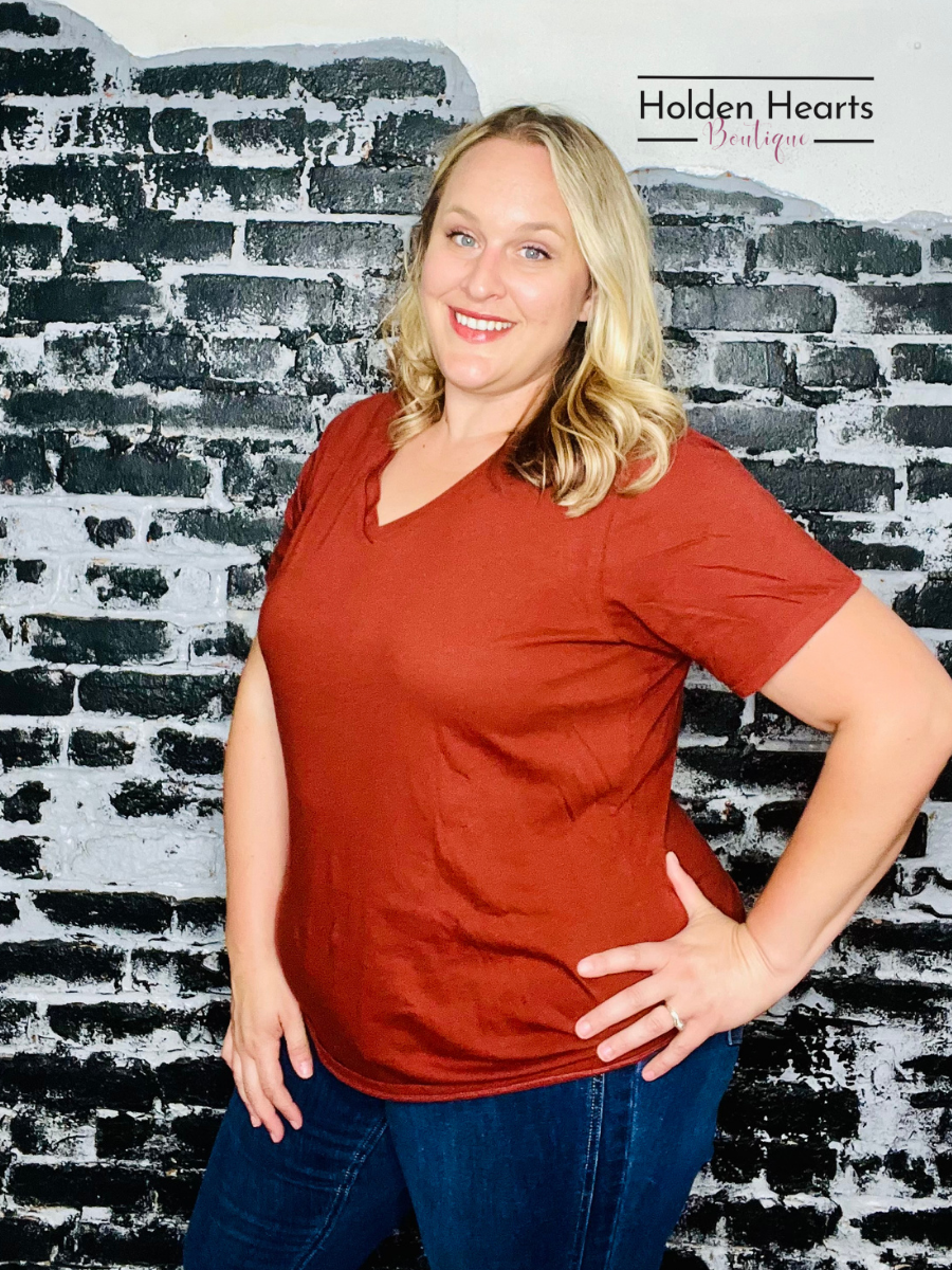 Rust Daily Fave Tee - Holden Hearts