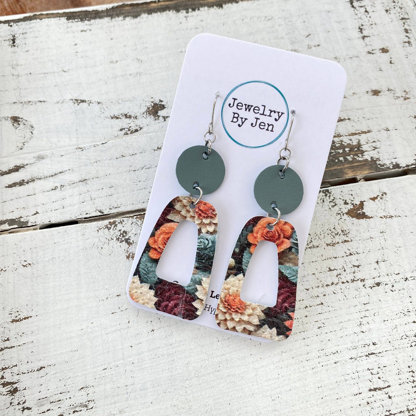 Trixie Earrings: Autumn Array of Flowers - Holden Hearts