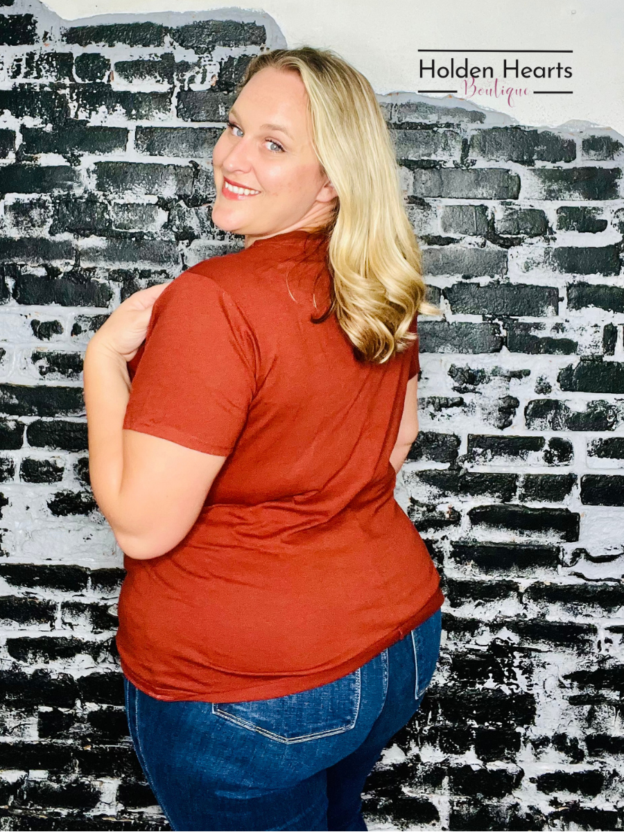 Rust Daily Fave Tee - Holden Hearts