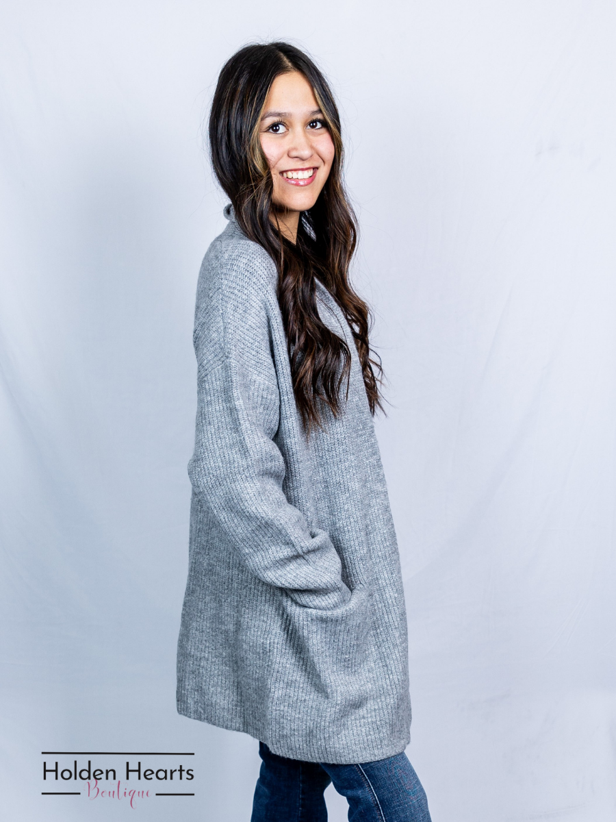Grey Gentle Hug Cardigan - Holden Hearts
