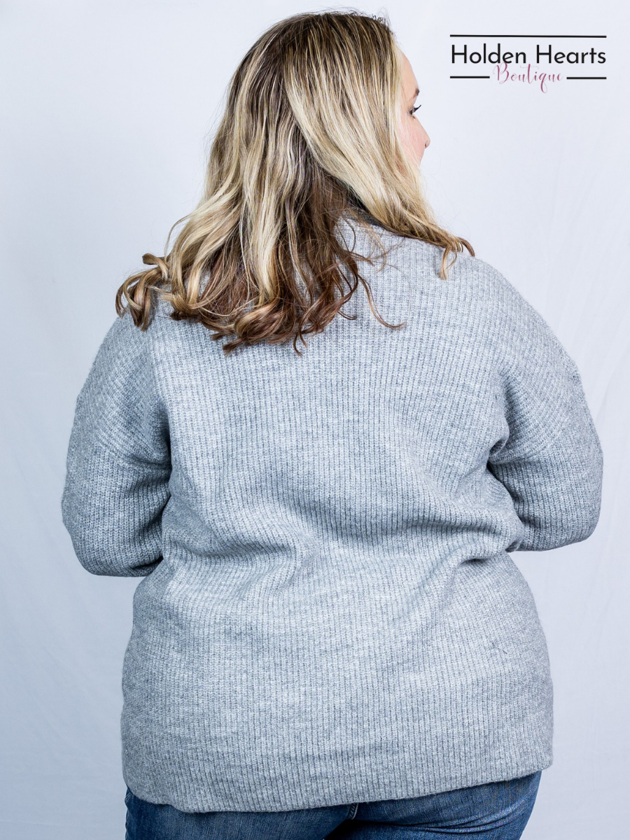 Grey Gentle Hug Cardigan - Holden Hearts