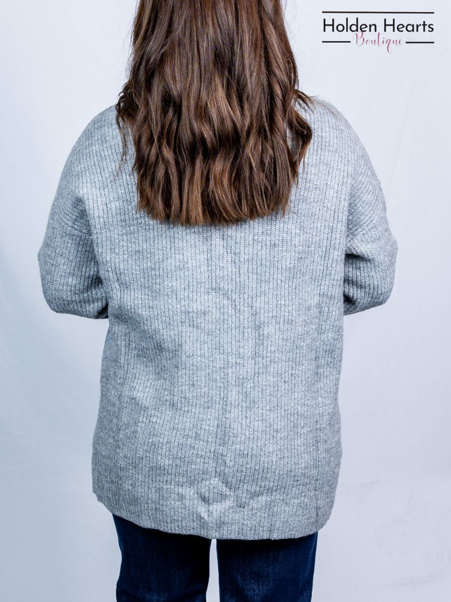 Grey Gentle Hug Cardigan - Holden Hearts