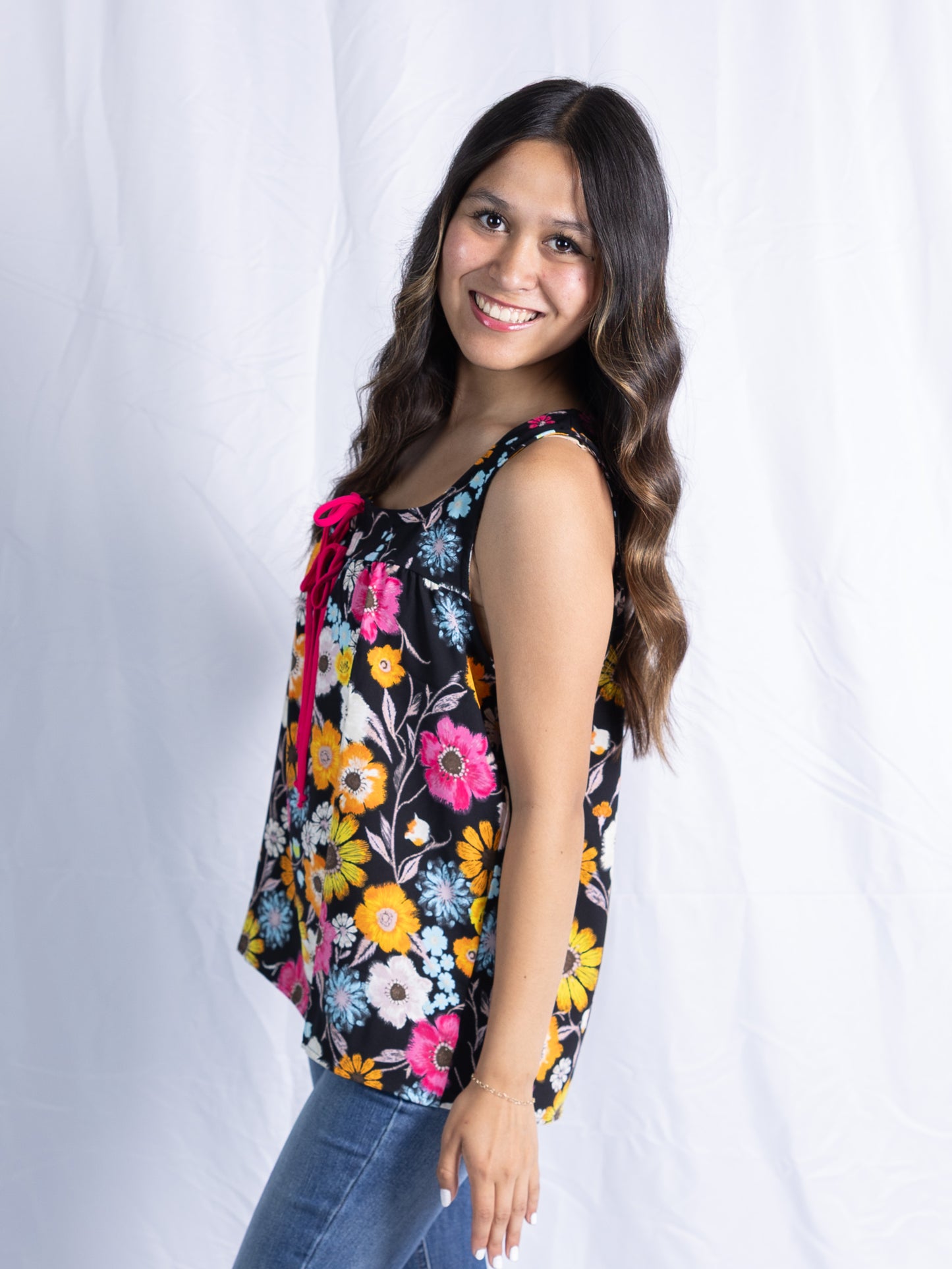 Floral Bow Breeze Tank