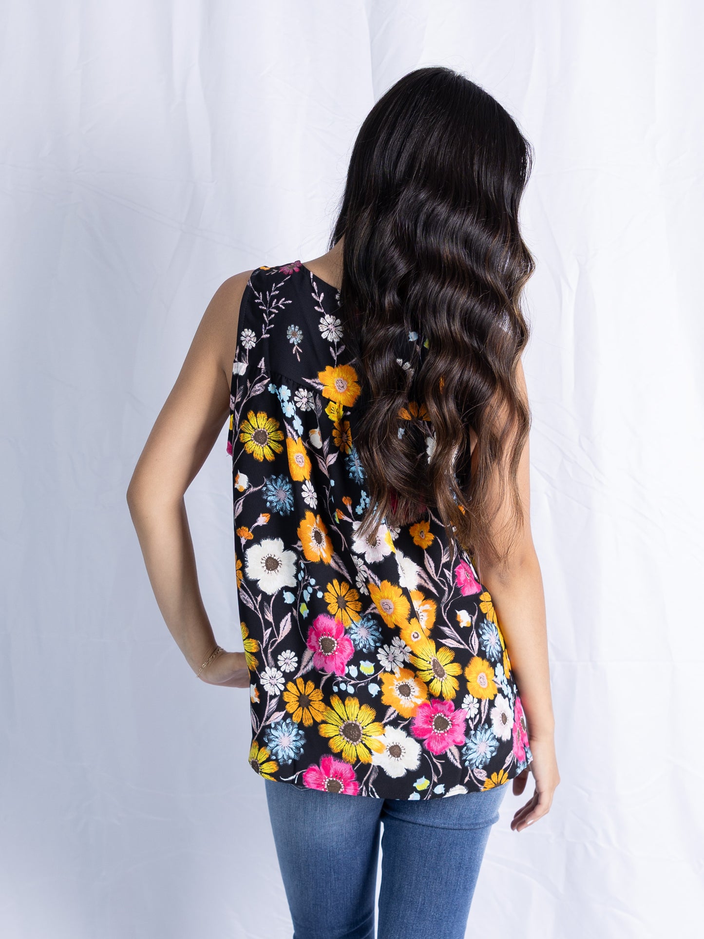 Floral Bow Breeze Tank