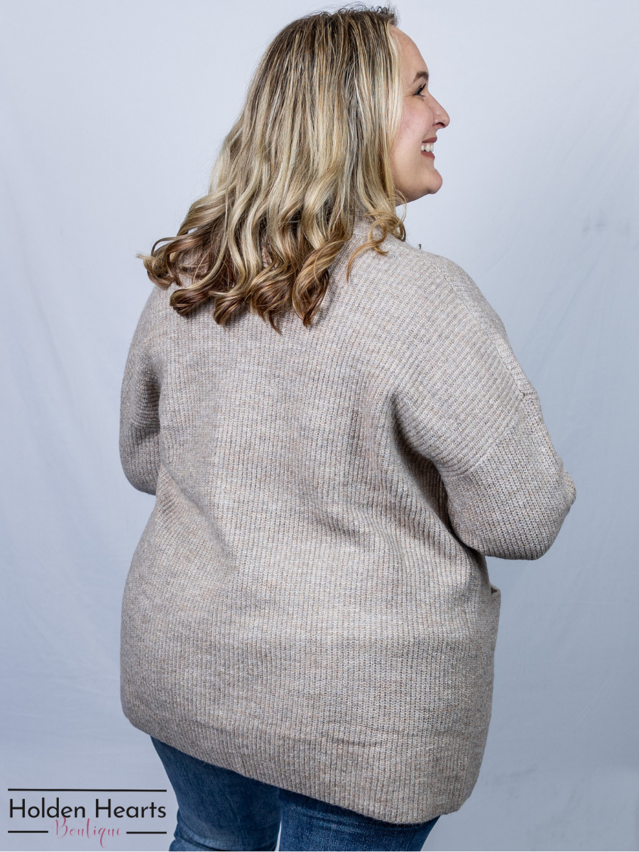 Oatmeal Gentle Hug Cardigan - Holden Hearts