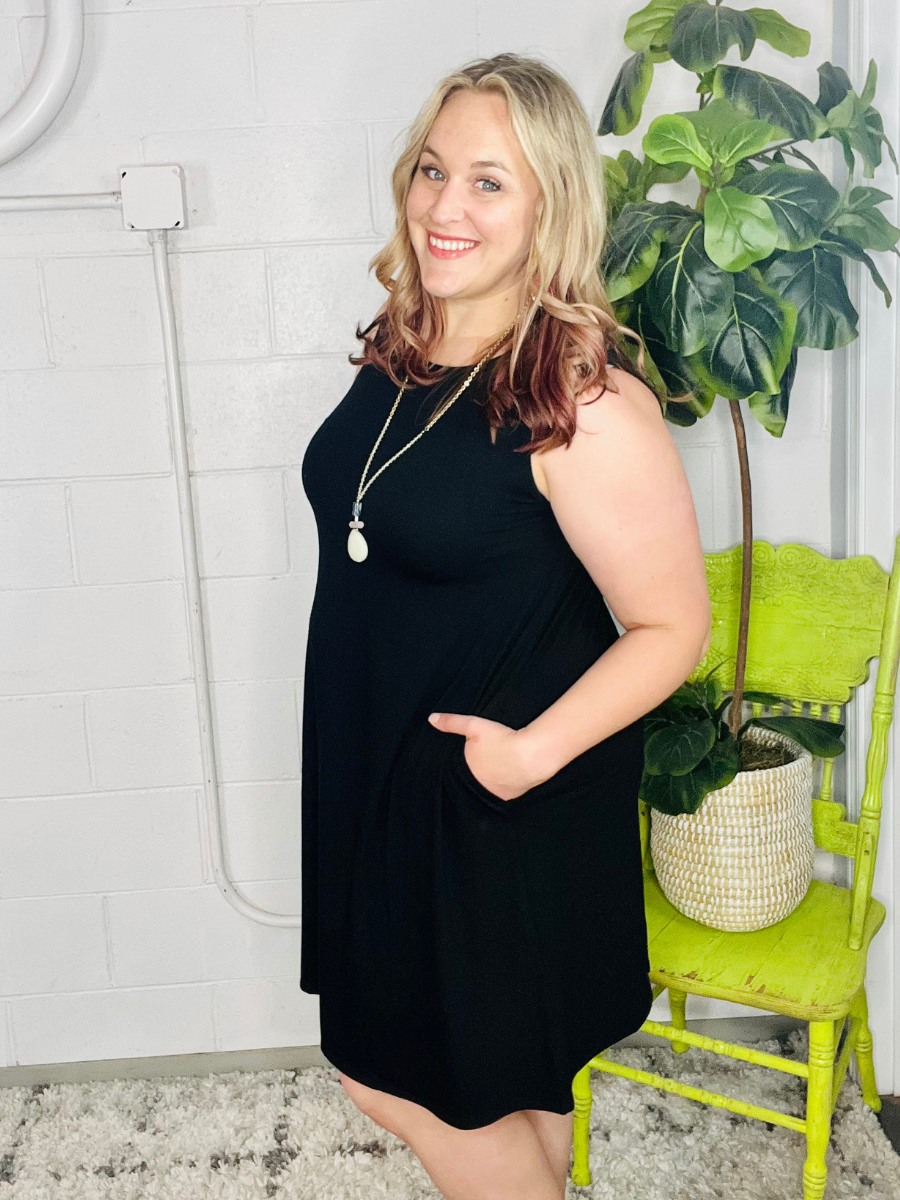 Black Night On the Town Swing Dress - Holden Hearts