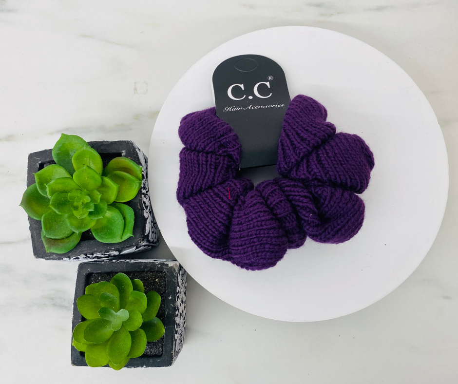C.C Knit Scrunchie