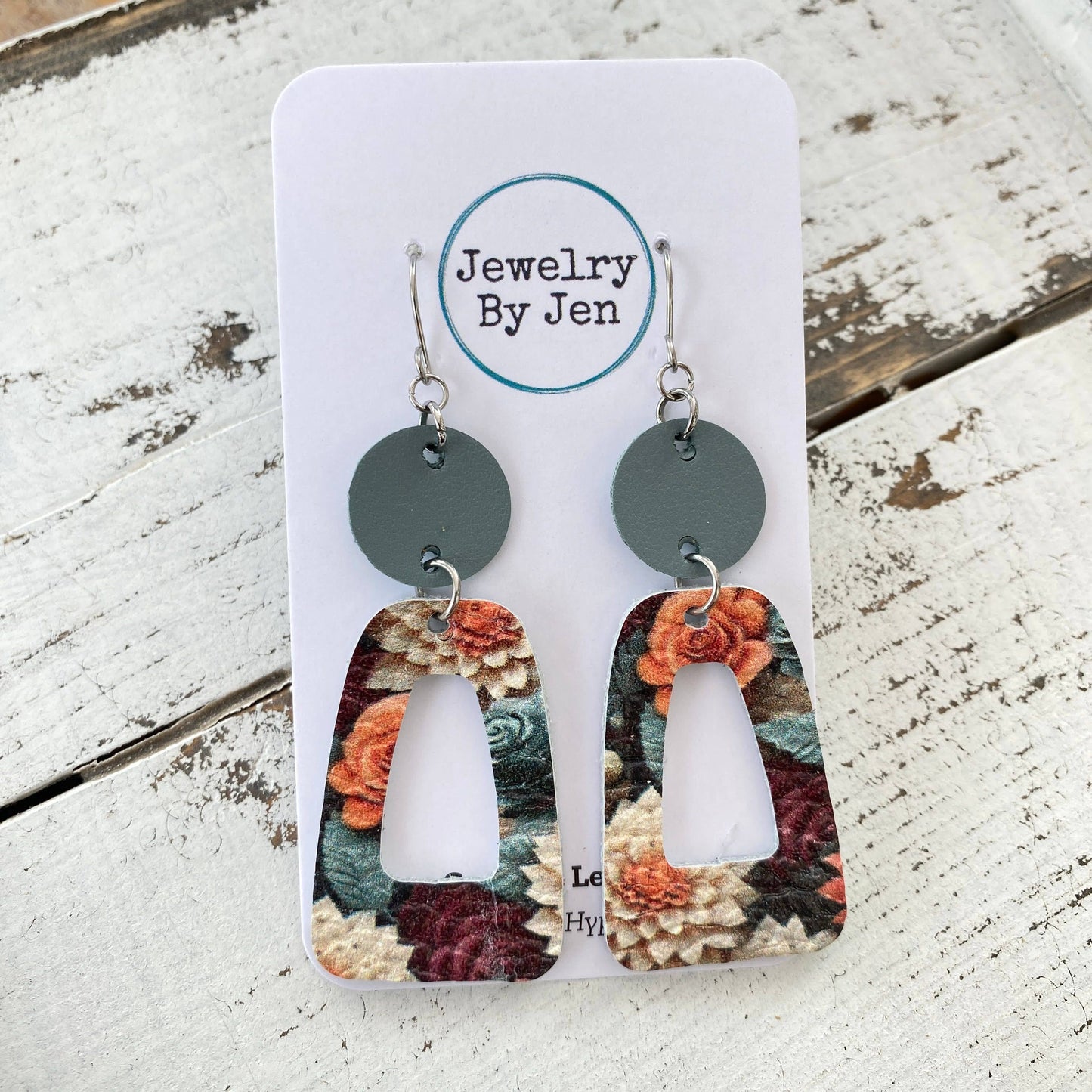 Trixie Earrings: Autumn Array of Flowers - Holden Hearts