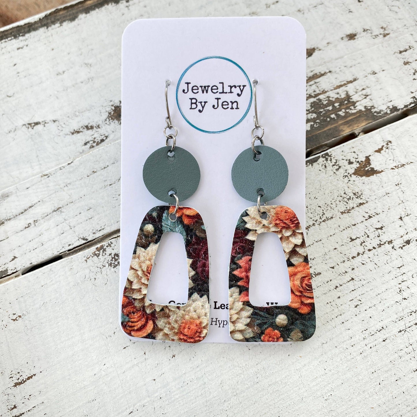Trixie Earrings: Autumn Array of Flowers - Holden Hearts