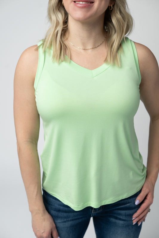 IN STOCK Noelle Tank - Lime