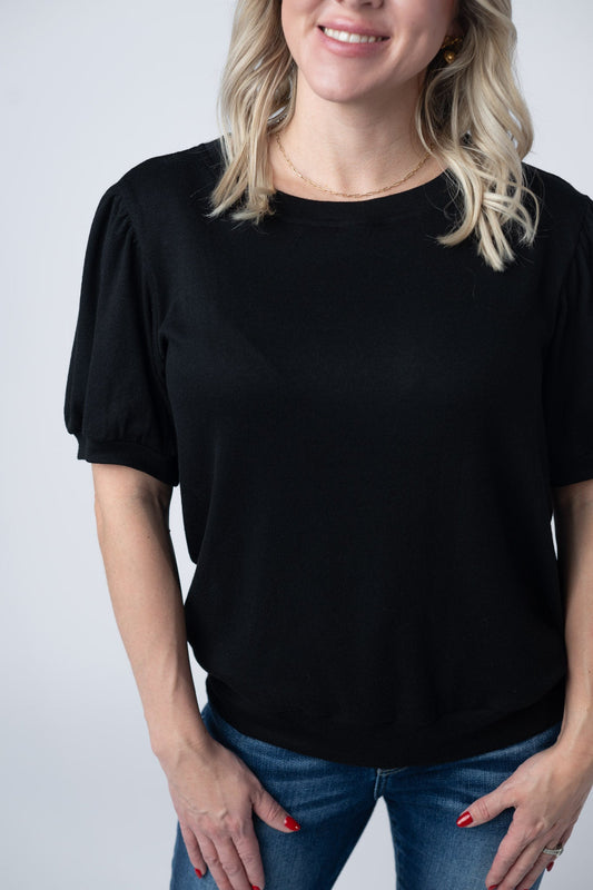 IN STOCK Katie Cozy Top - Black FINAL SALE