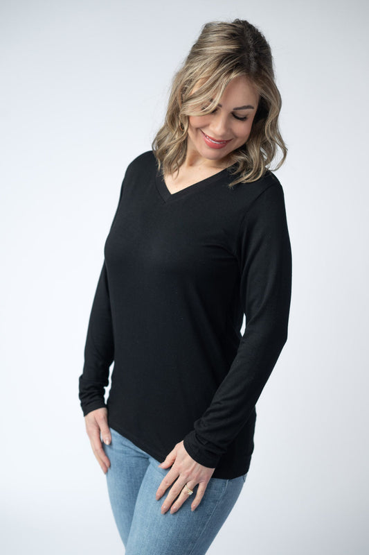 IN STOCK Larissa Long Sleeve - Black FINAL SALE