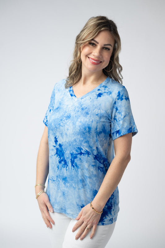 *Sophie Top - Blue Tie Dye*