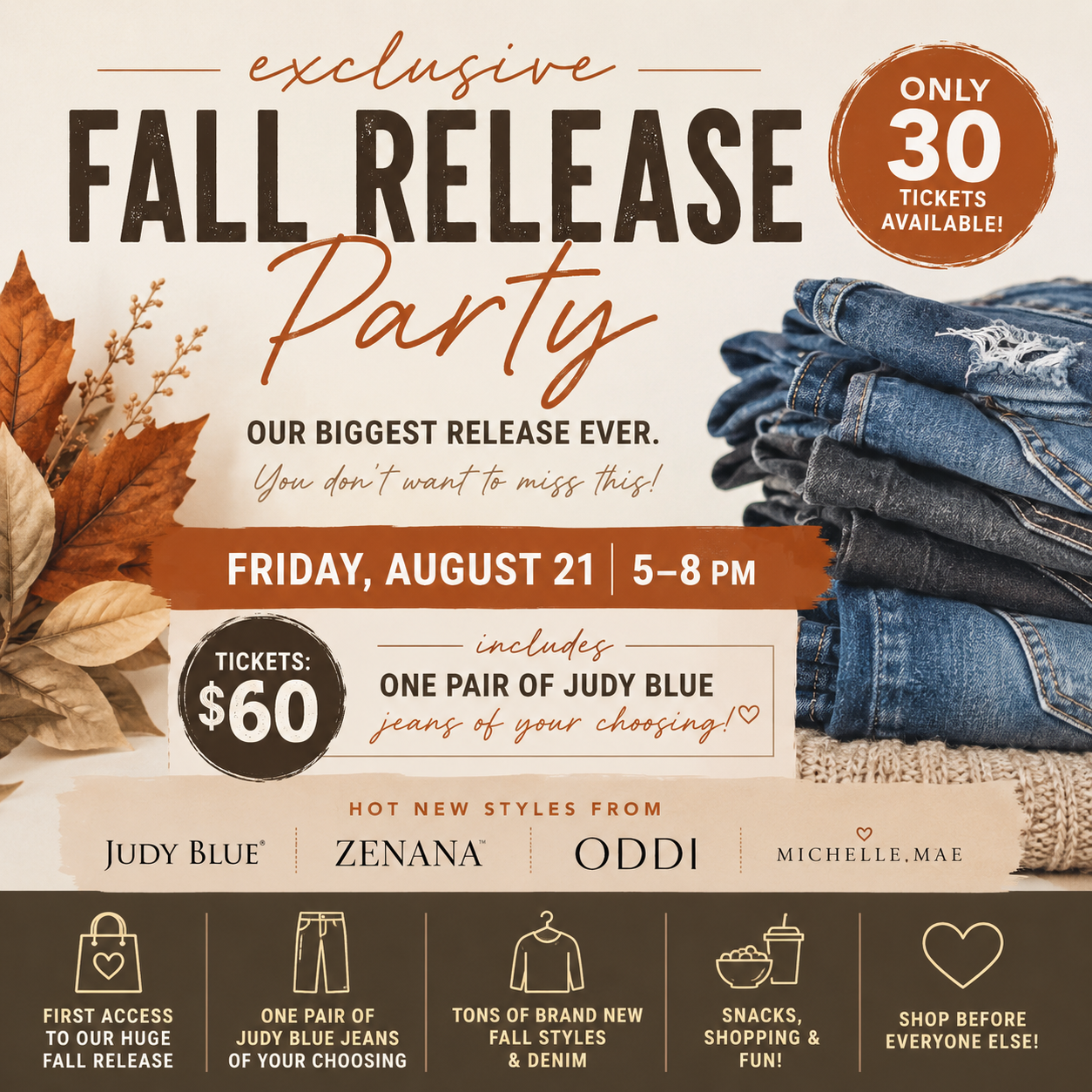 🍂 EXCLUSIVE FALL RELEASE PARTY