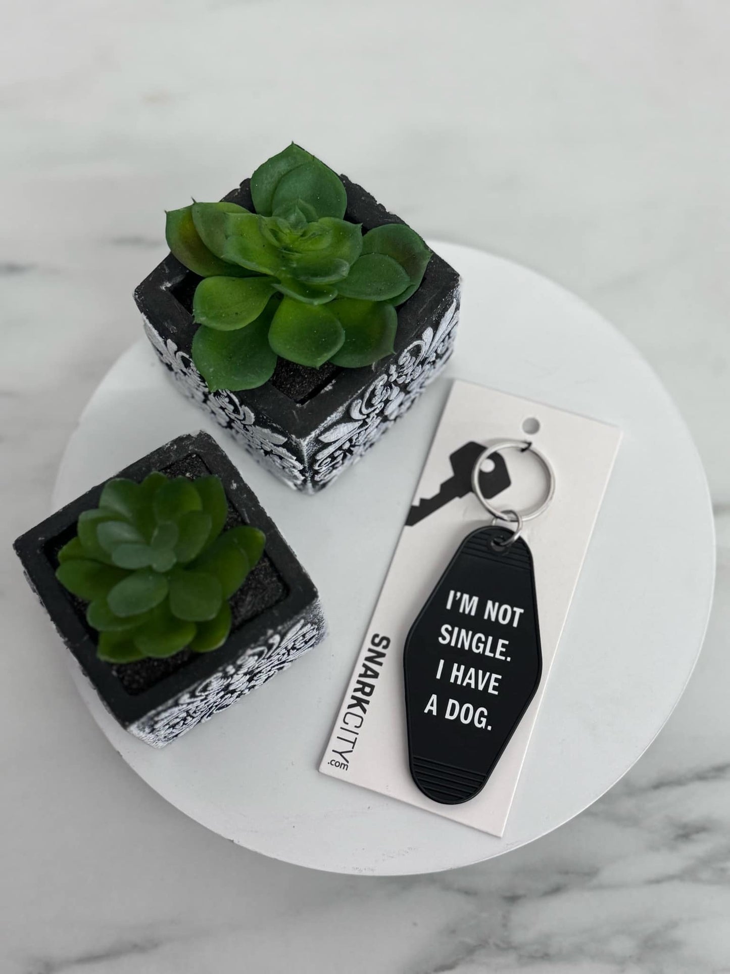 I'm Not Single I Have A Dog Keychain - Holden Hearts