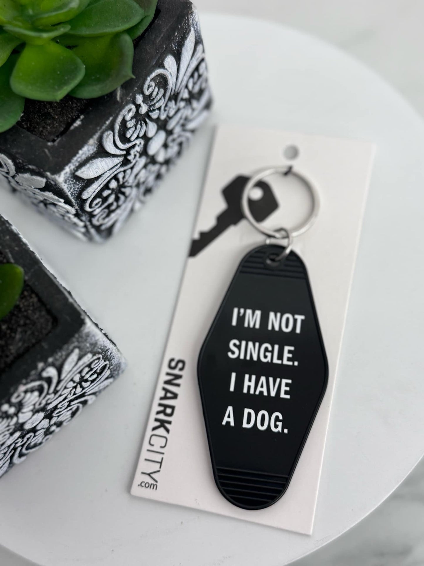 I'm Not Single I Have A Dog Keychain - Holden Hearts