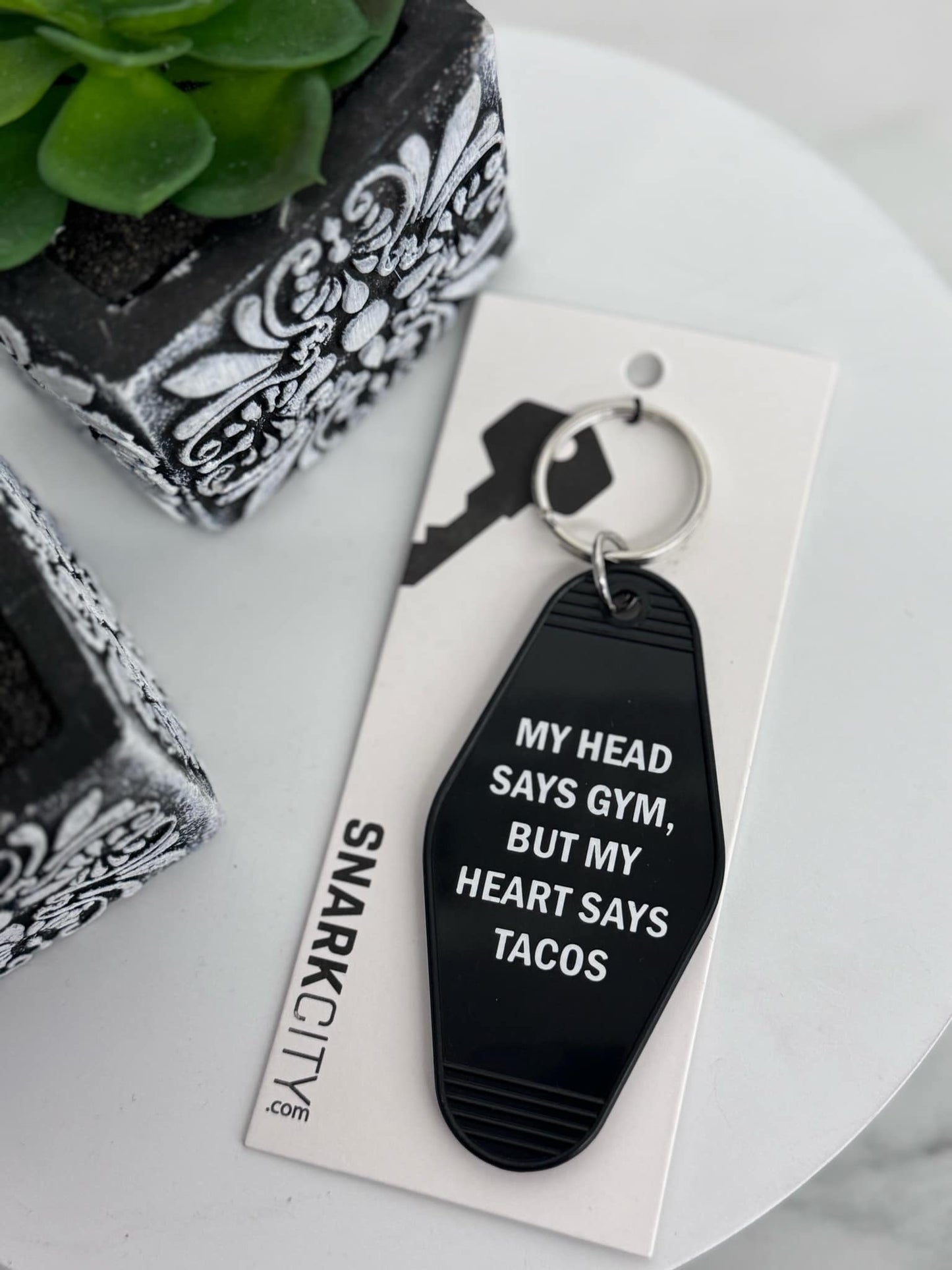 My Head Says Gym Keychain - Holden Hearts