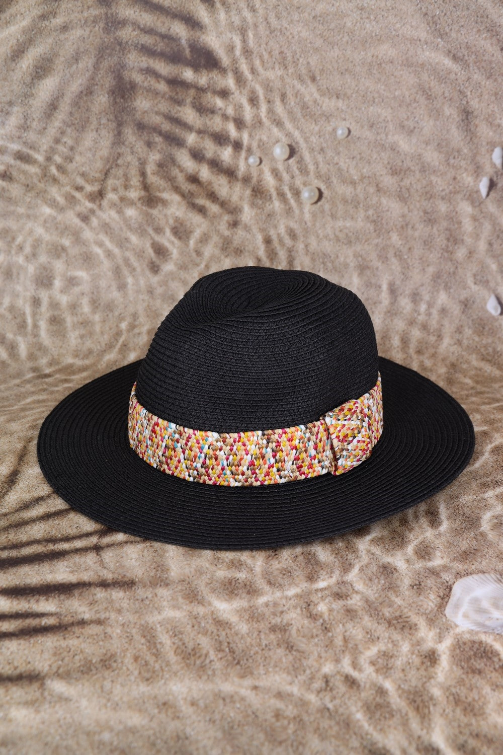 Multicolored Band Straw Hat - Holden Hearts