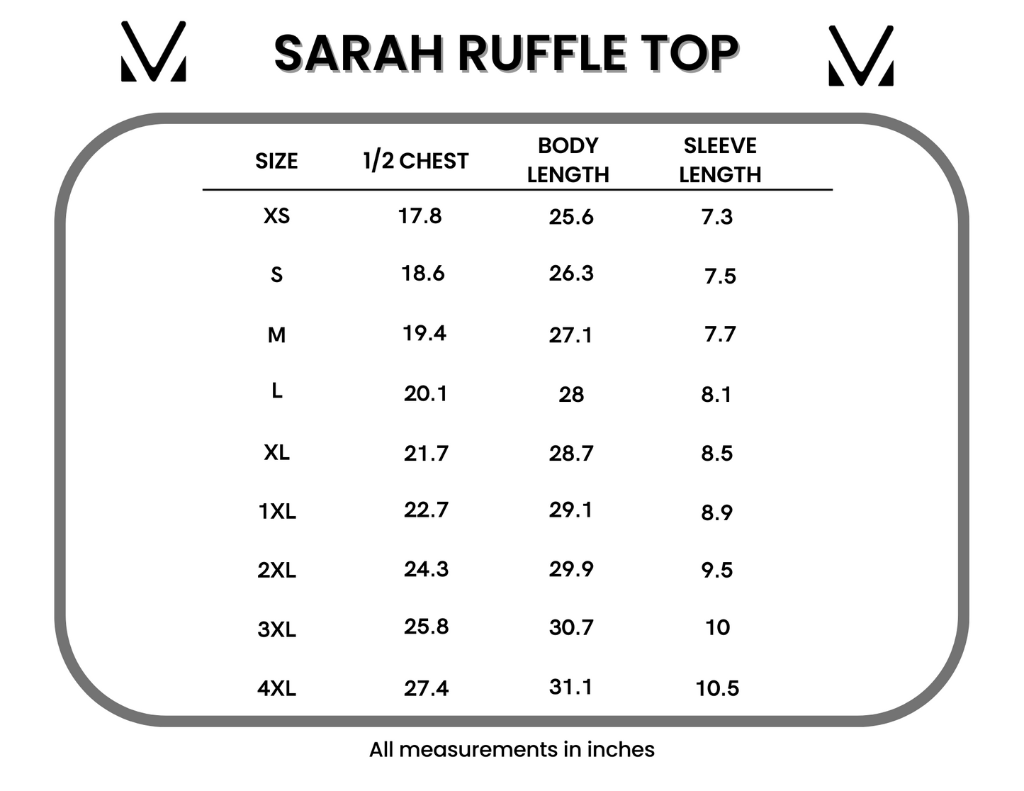 IN STOCK Sarah Ruffle Short Sleeve - Black