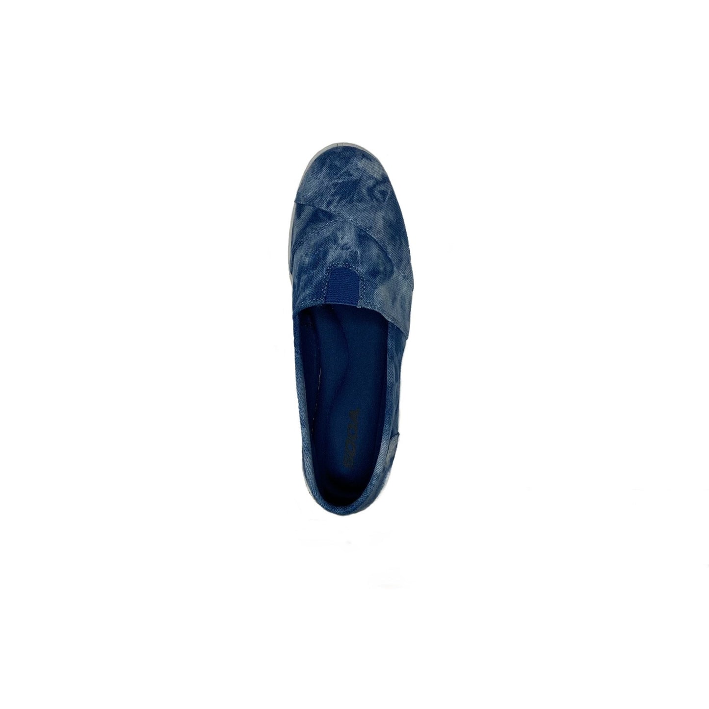 Wide Open Spaces Blue Tie-Dye Slip Ons - Holden Hearts