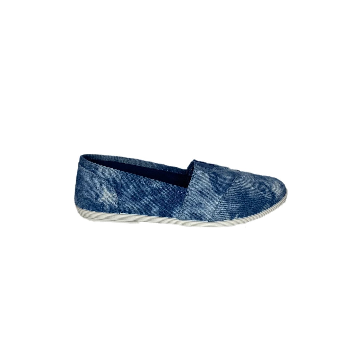 Wide Open Spaces Blue Tie-Dye Slip Ons - Holden Hearts