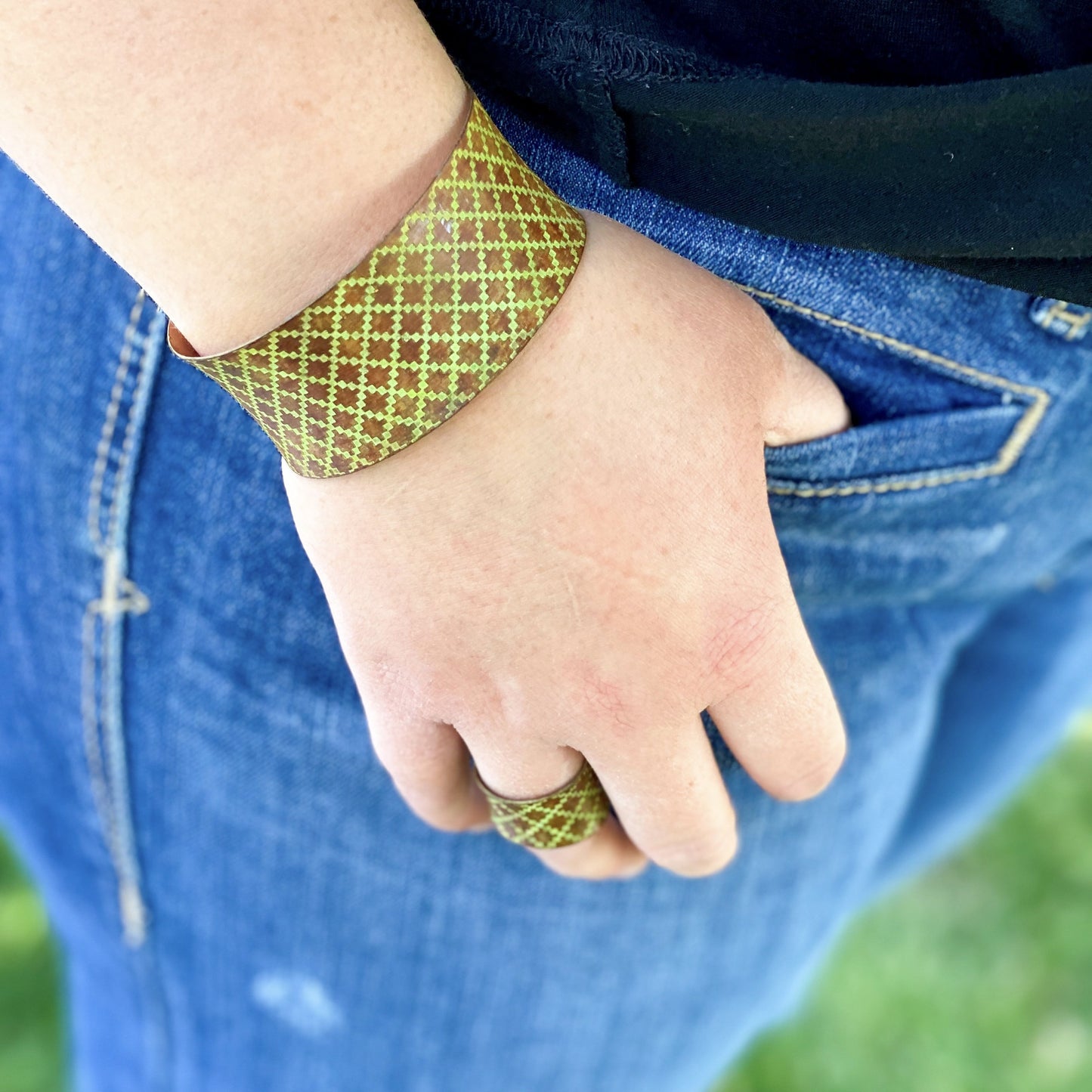 Rad Rings in Chartreuse - Holden Hearts