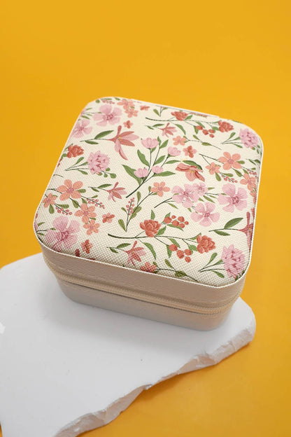 DESIGNED JEWELRY ORGANIZER TRAVEL BOX CASE | 40P566