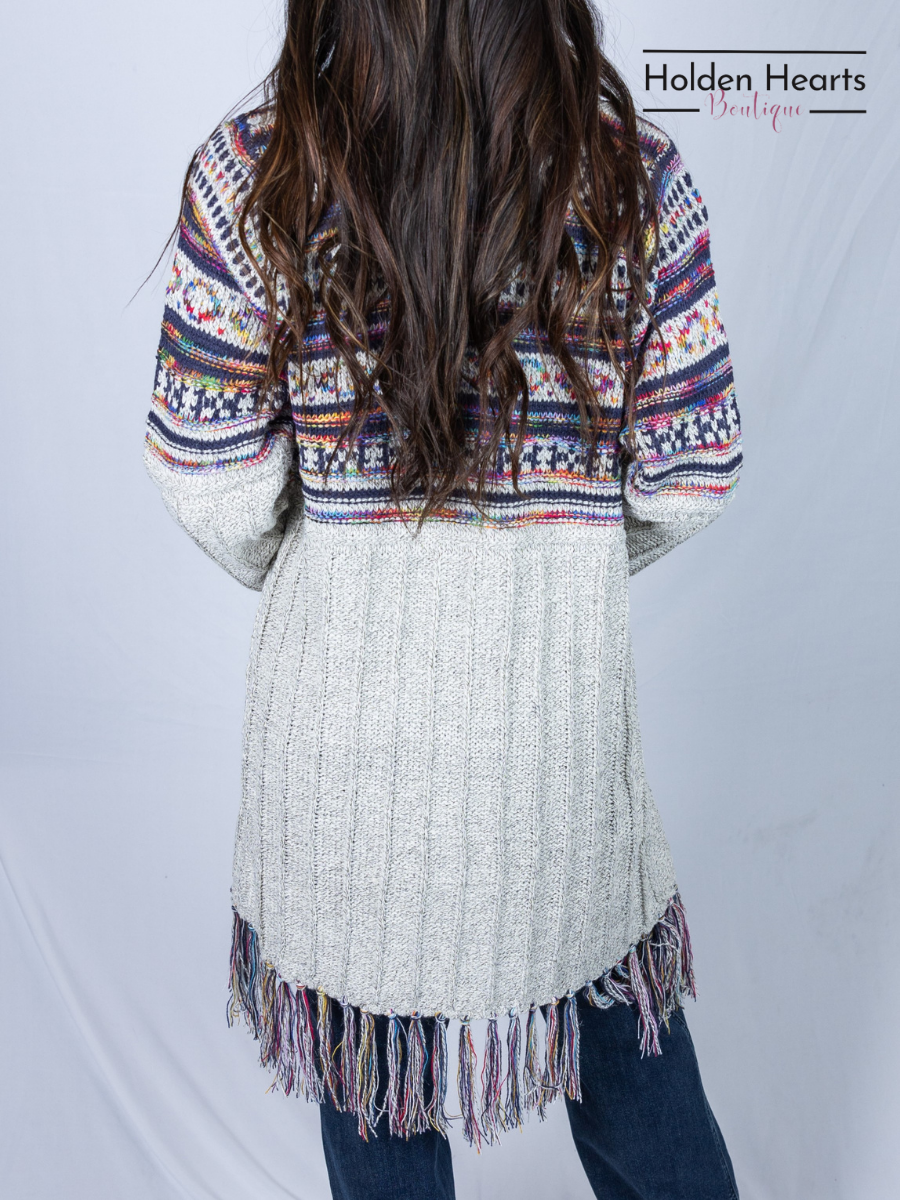 Desert Dreams Cardigan in Oatmeal - Holden Hearts
