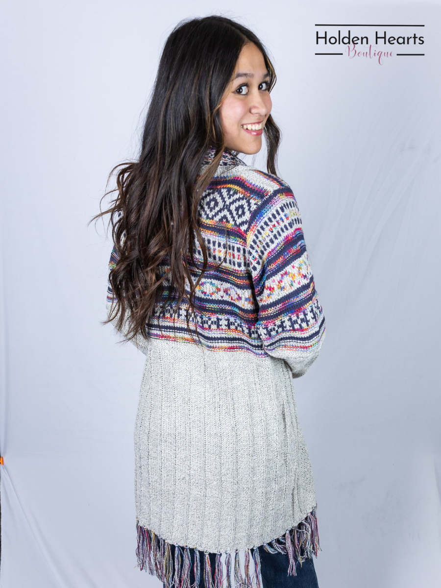 Desert Dreams Cardigan in Oatmeal - Holden Hearts