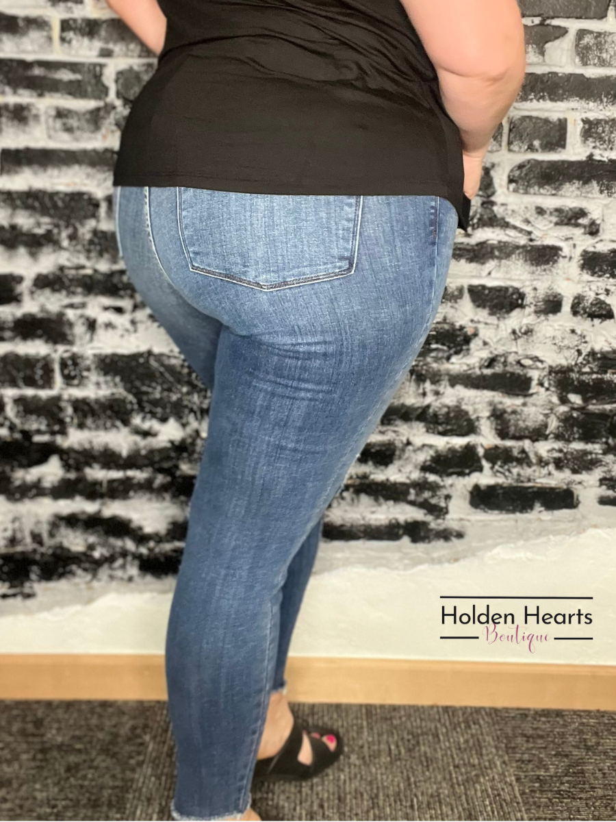 Bring It On Back Judy Blue Skinny Jean - Holden Hearts
