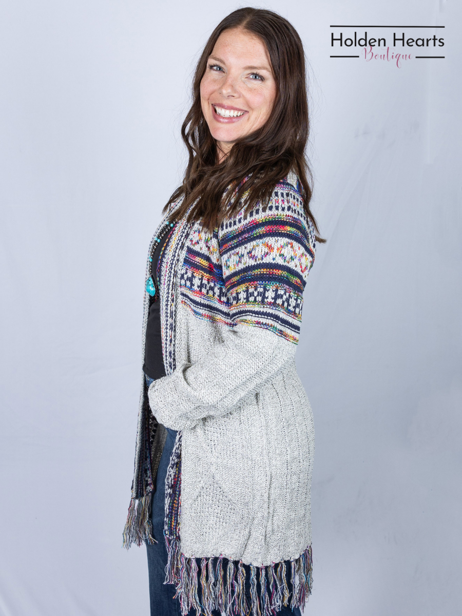 Desert Dreams Cardigan in Oatmeal - Holden Hearts