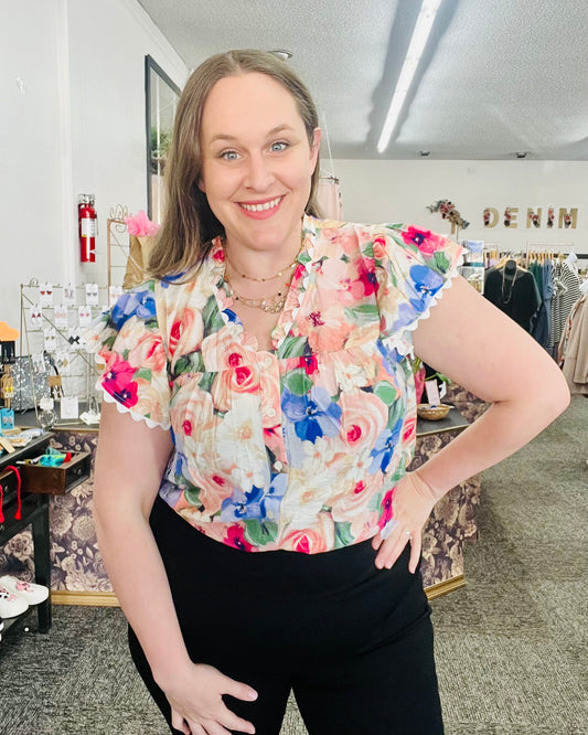 Fresh Start Floral Blouse