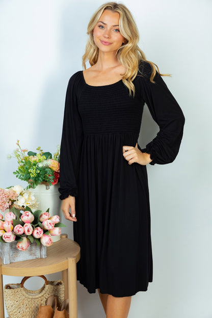 Beautiful Basic Dress in Black - Holden Hearts