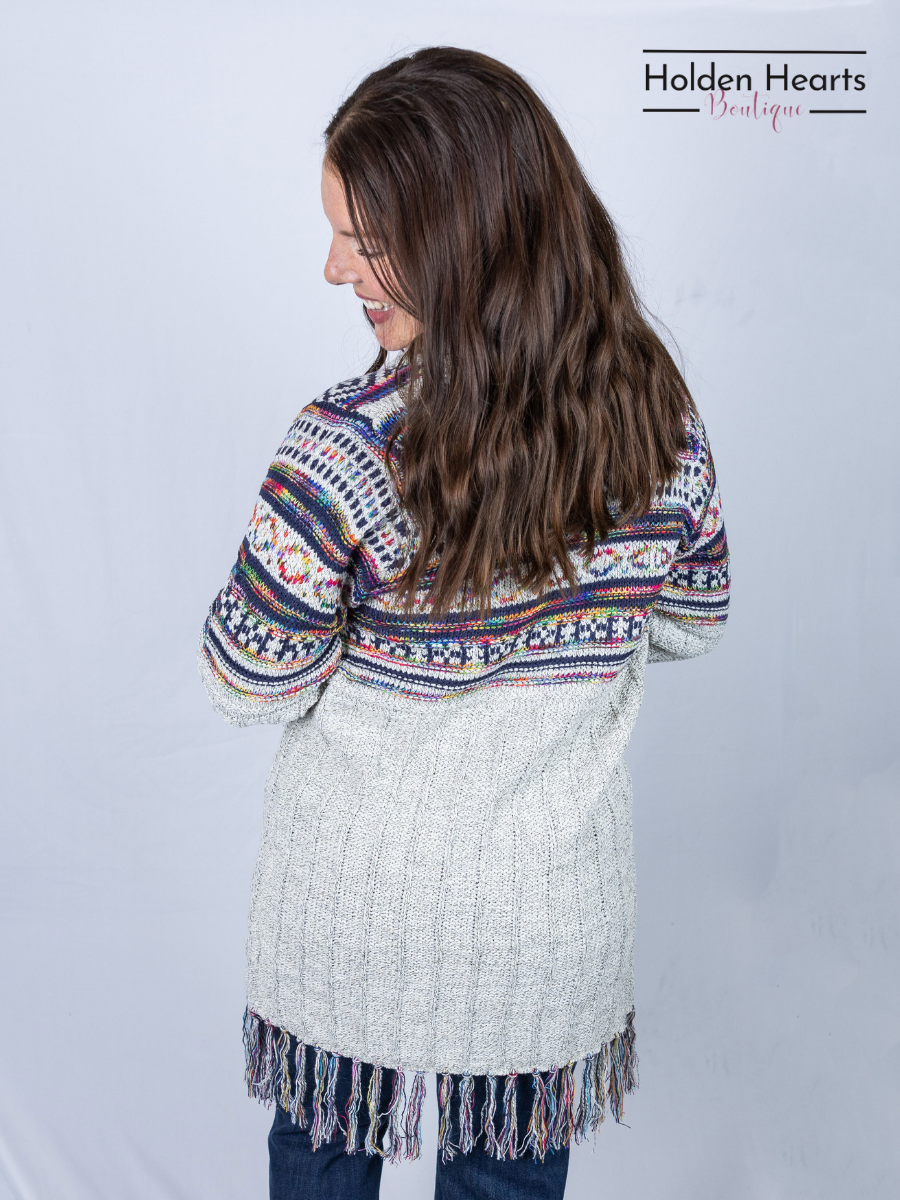 Desert Dreams Cardigan in Oatmeal - Holden Hearts