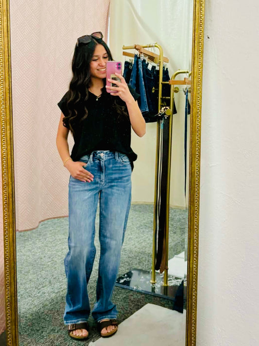 Throwback Babe Straight Leg Jean