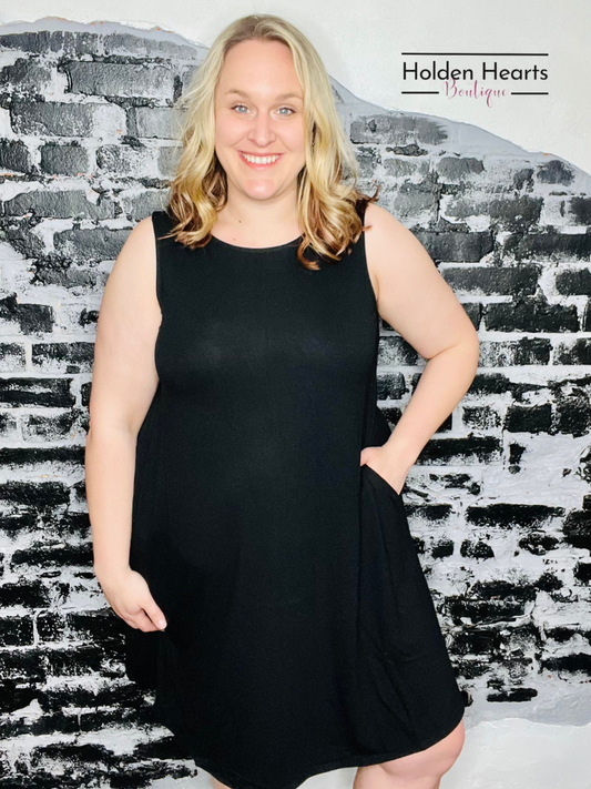Black Night On the Town Swing Dress - Holden Hearts