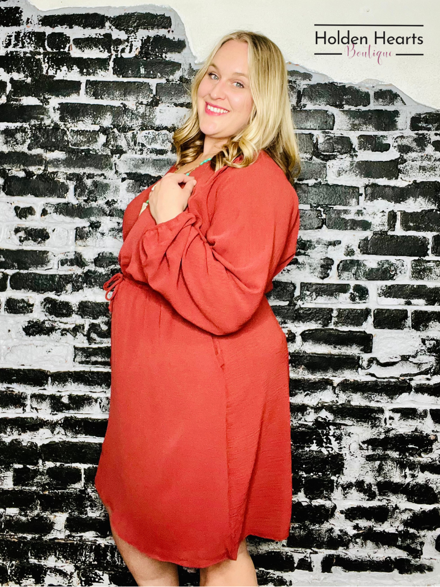 Burgundy Breezy Belle Dress - Holden Hearts