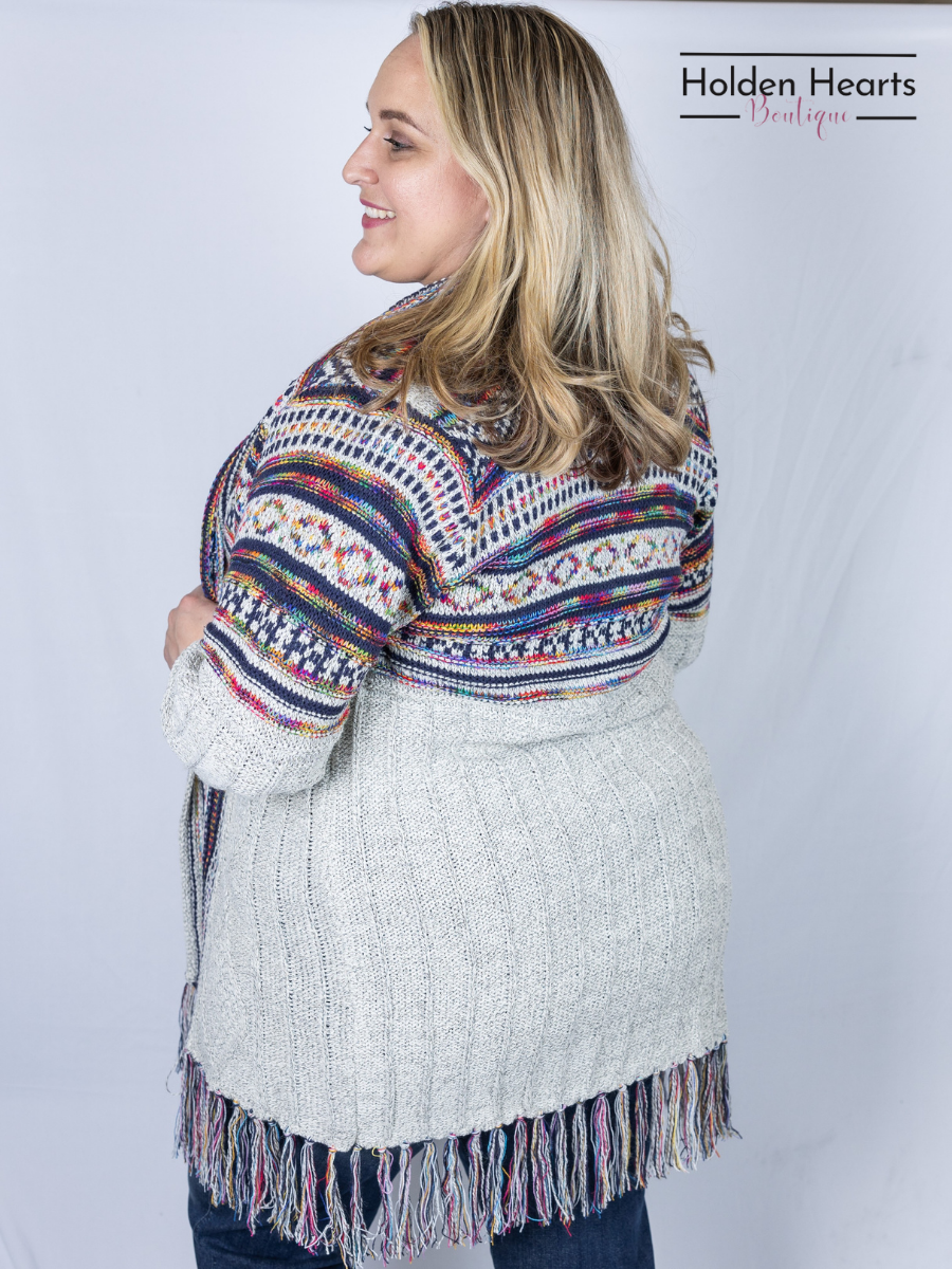 Desert Dreams Cardigan in Oatmeal - Holden Hearts