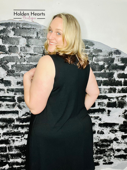 Black Night On the Town Swing Dress - Holden Hearts