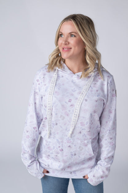 IN STOCK Hailey Pullover Hoodie - Blush Floral