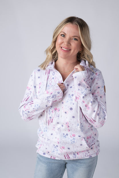 IN STOCK HalfZip Hoodie - Wildflower Gardens FINAL SALE