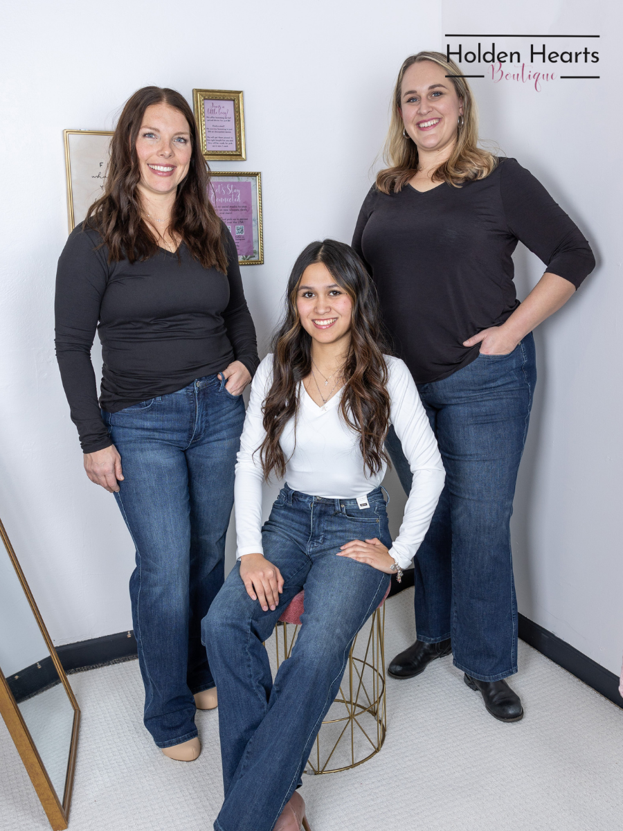 Classy Lady Straight Leg Jeans (Tummy Control) - Holden Hearts