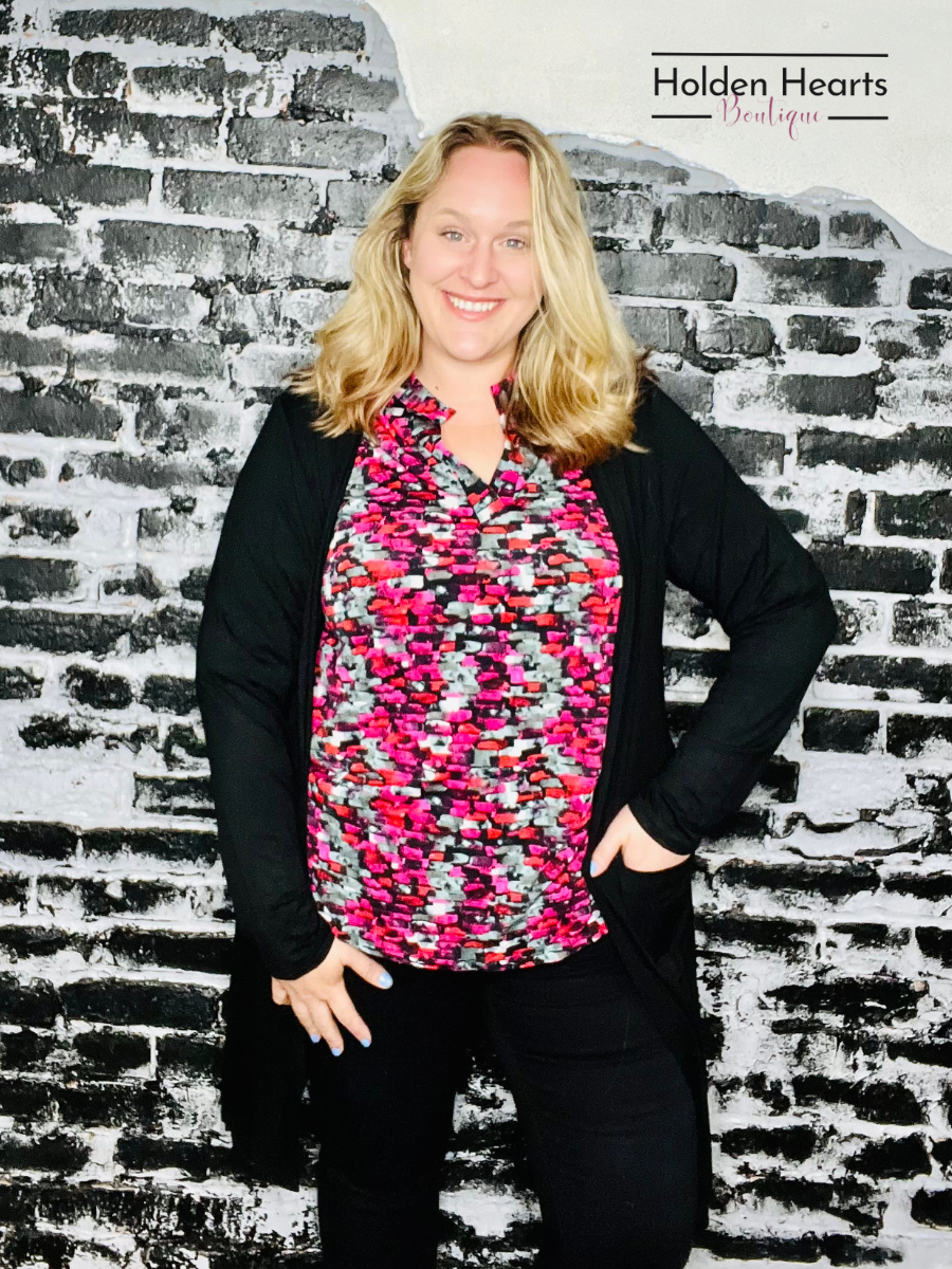 Black Classic Charm Cardigan - Holden Hearts