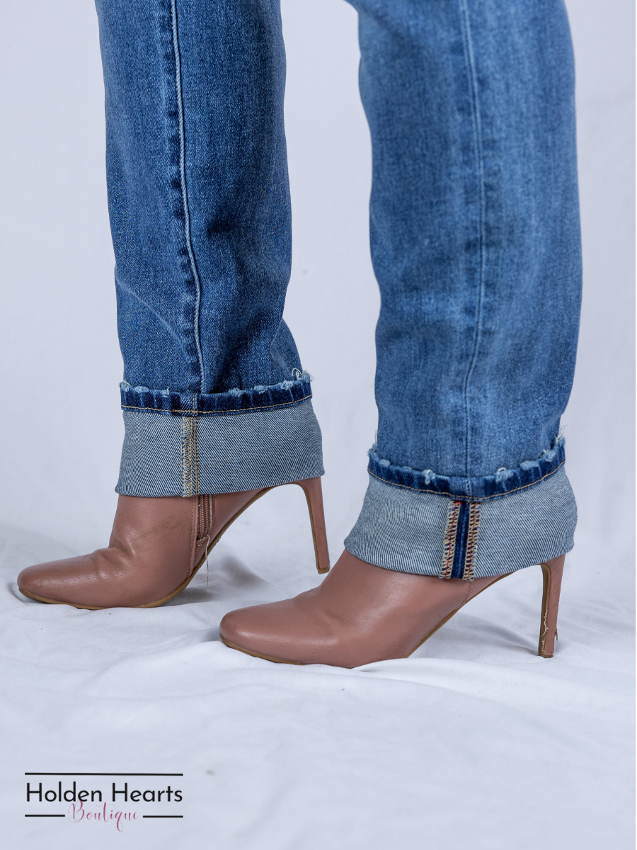 Always the Weekend Boyfriend Jeans - Holden Hearts