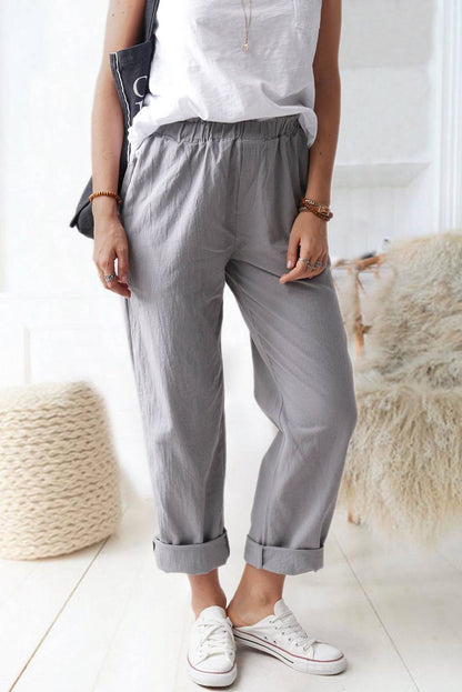 Meet Me at the Beach Linen Pants - Holden Hearts